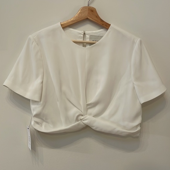 By Malina Bridal Justine Crop Top L, twist top, short sleeve - Picture 3 of 8
